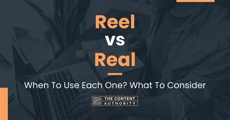 real vs reel